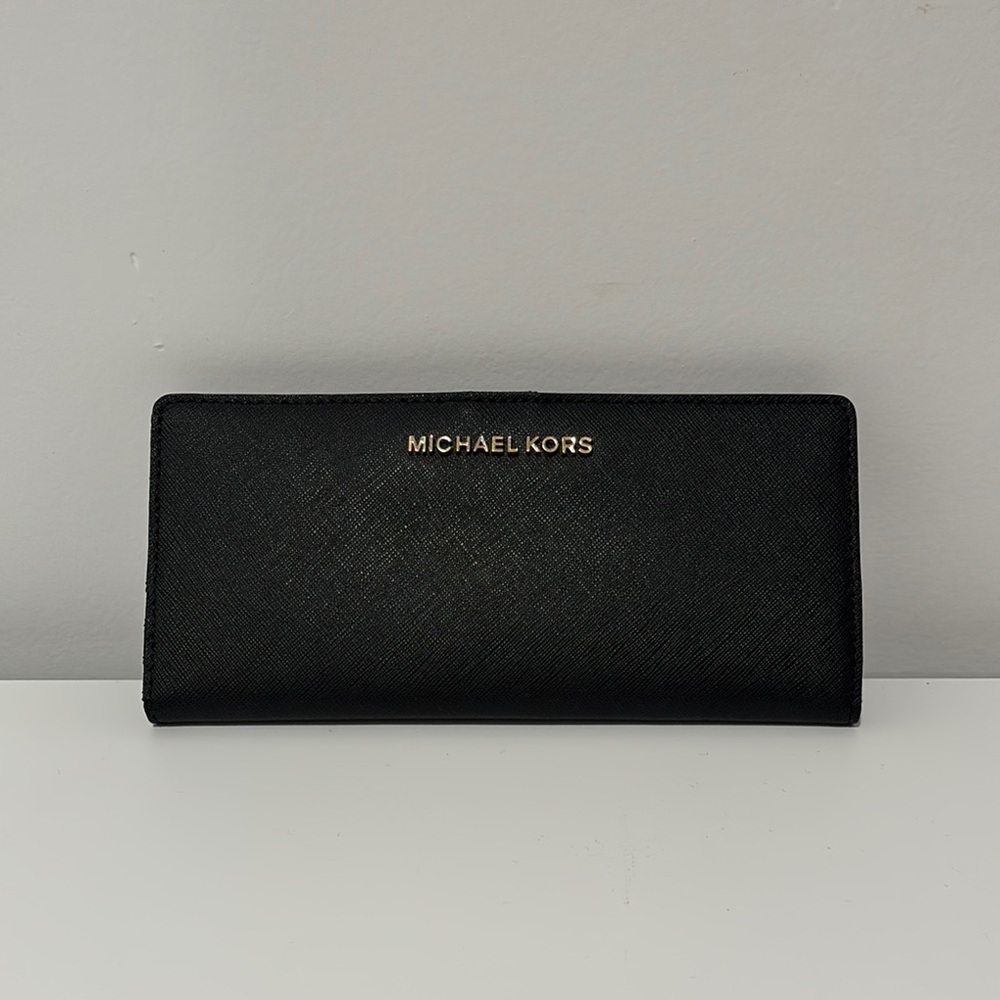 Michael Kors Black Saffiano Leather Wallet